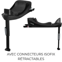 Siege auto Aton B2 i-size Cbx by Cybex - 45 a 87 cm - naissance jusqu'a 13 kg - jusqu'a 2 ans - Base one incluse - Volcano black(m-2)