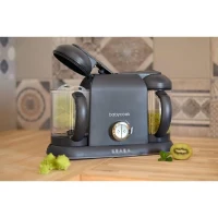 BÉABA - Babycook Duo - Robot Bébé 4 en 1 Mixeur-Cuiseur - Cuisson Vapeur rapide - Contenance XXL 2200 ml - Dark Grey(m-3)