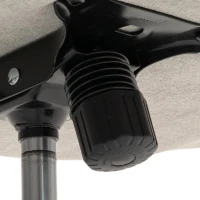 HOMCOM Bureaustoel met voetensteun, verstelbare rugleuning, hoge rugleuning en armleuningen, comfortabele thuiswerkstoel, grijs(m-15)
