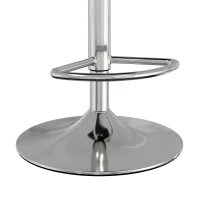 HOMCOM Conjunto de 2 banquetas de bar de design contemporâneo giratórias 360° altura ajustável com apoio para pés 39x39x67-87cm preto(m-9)