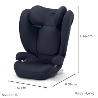 Siege auto Cbx by Cybex Solution B i-Fix 3 a 12 ans - 15 a 50 kg - 100 a 150 cm - Bleu(m-6)
