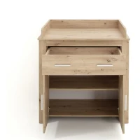 Chambre bébé Duo : Lit 70 x 140 cm + Commode a langer AHOI - Chene - TREND TEAM(m-4)