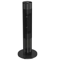 HOMCOM Chauffage soufflant céramique 2000 W thermostat flamme 3D radiateur électrique télécommande noir(m-1)