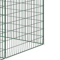 Outsunny Compostbak 1680 Liter, 270 x 90 x 70 cm, 3-delig, van Staal, Weerbestendig, Groen(m-13)