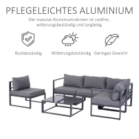 Outsunny 6-delig Tuinset tuinset meubelset(m-4)