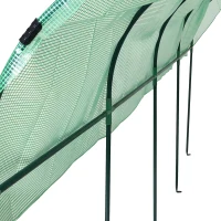 Outsunny Kas winterbestendig foliekas met boogdak, grondankers kweekkas 400 x 120 x 170cm Groen(m-12)