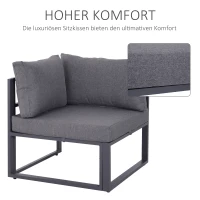 Outsunny 6-delig Tuinset tuinset meubelset(m-6)