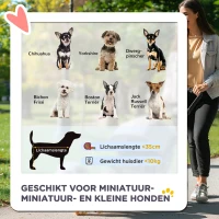 PawHut 2-in-1 Hondenbuggy en Hondentrolley, Opvouwbaar, 1 Mand, 1 Tas, 82 cm x 49,5 cm x 98 cm, Geel(m-4)