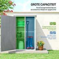 Outsunny apparatuurkast 75 cm x 56 cm x 115 cm(m-4)