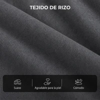 HOMCOM Sillón Relax Reclinable Eléctrico Levanta Personas con 8 Puntos Masaje y Calor Lumbar Puerto USB Mando Reposapiés Gris(m-7)