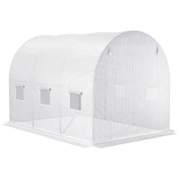Outsunny Transparante vervangende kasafdekking, weerbestendig, 300 cm x 200 cm x 200 cm(m-7)