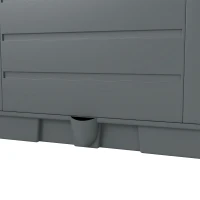 Outsunny 2 Pack Raised Garden Bed with Trellis, Plastic Outdoor Planter Box with Removable Drainage Tray(m-10)