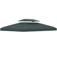 Vervangend dak voor metalen tuinpaviljoen paviljoen partytent tuintent 3x4(m-11)
