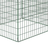 Outsunny Compostbak 1680 Liter, 270 x 90 x 70 cm, 3-delig, van Staal, Weerbestendig, Groen(m-12)