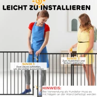 PawHut Hondenpark, dierpark, 5 panelen, draagbare opvouwbare omheining, veilig, zwart(m-7)