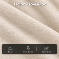 HOMCOM Poltrona Elevatória Reclinável Elétrica com 8 Pontos de Massagem, Calor Lombar, USB, Comando e Apoio para os Pés, Creme(m-7)