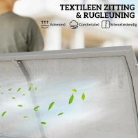 Outsunny 3-zits schommelzitje 171cm x 108cm x 154cm(m-5)