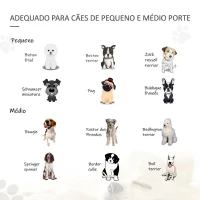 PawHut Barreira de Segurança Dobrável para Cães em Madeira para Escadas e Portas com Pés de Apoio 432x36x70 cm Amarelo(m-4)