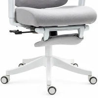 HOMCOM Fauteuil de bureau fauteuil de bureau, hauteur réglable, dossier inclinable, appui-tête rotatif, 71x70x129cm, noir(m-13)
