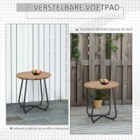 Outsunny tuintafel ronde tafel elegant(m-5)