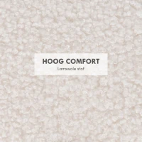 HOMCOM Teddyfleece Poef met Verborgen Opbergruimte, Omkeerbaar Deksel, 56 cm x 56 cm x 42 cm, Wit(m-6)
