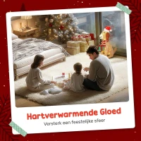 Outsunny Kerstdecoratie, verlichte kerstpuppy met 74 warmwitte LED-lampjes, 64 x 20 x 70 cm, Geel(m-4)