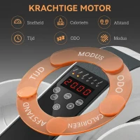 SPORTNOW Zitpedaaltrainer, Mini-Ellipsentrainer met LCD-Monitor, Afstandsbediening, 10 Instelbare Snelheidsniveaus, Wit(m-6)