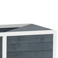 PawHut Schildpaddenverblijf met Opklapbare Bovendeel, Lampstandaard, Doorzichtige Voorplaat, 120 x 50 x 40 cm, Grijs(m-11)