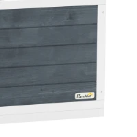 PawHut Schildpaddenverblijf met Opklapbare Bovendeel, Lampstandaard, Doorzichtige Voorplaat, 120 x 50 x 40 cm, Grijs(m-10)