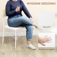 HOMCOM Zestaw jadalniany 4-osobowy, stół, ławka, 2 krzesła, dąb(m-5)