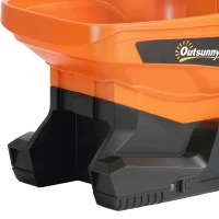 Outsunny Cordless Spreader, 3.3L Handheld Seed Spreader with Adjustable Scatter Width, Adjustable Flow, USB Charging Cable(m-11)