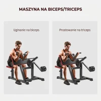 Maszyna do ćwiczeń Biceps/Triceps, regulowane siedzisko 5-stopniowe(m-4)