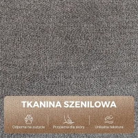 HOMCOM Elektryczny fotel relaksacyjny z funkcją leżenia, fotel TV z funkcją wstawania i podnóżkiem, do 150 kg, szary(m-6)