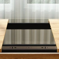 HOMCOM Mesa de Jantar Extensível 4-6 Pessoas, Mesa de Cozinha em Madeira 130-170x80x76 cm, Carvalho e Preto(m-14)