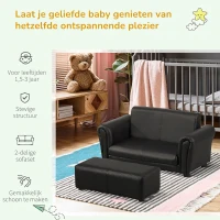 HOMCOM Kinderbank kinderstoel kindertafel met stoel kindermeubel kinderkamer(m-5)