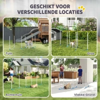 PawHut honden slalompalen(m-6)