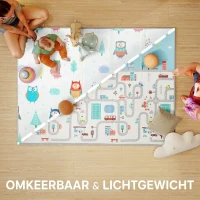 AIYAPLAY Baby-speelmat, dierenmotief, schuim, 1,5 cm dikke vulling, antislip(m-4)