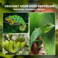 PawHut Aluminium Reptielenbox met Ventilatie - Wit+Zilver+Zwart - Ideaal voor Hagedissen, Slangen - 120 x 40 x 40 cm(m-7)