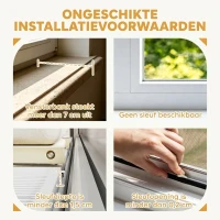 PawHut Kattenhuis met beugel voor vensterbanken en radiatoren, kussen, houten frame, wit(m-6)