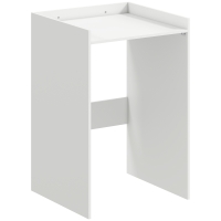 HOMCOM Badkamerkast Niskast met open plank, badkamerkast voor kleine ruimtes, 64 x 60 x 97,5 cm, Wit