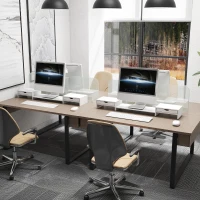 HOMCOM Suport pentru Monitor Reglabil, Alb(m-2)