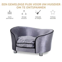 PawHut luxe hondenbank hondensofa kattenmand dier sofa hondenmand zetel hondenbed dierenmand(m-7)