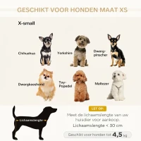 PawHut luxe hondenbank hondensofa kattenmand dier sofa hondenmand zetel hondenbed dierenmand(m-4)
