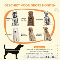 PawHut Hondenkooi met Schuifdeur, Ventilatie, Spaanplaat en Staal, 98 x 58 x 61 cm, Wit(m-4)