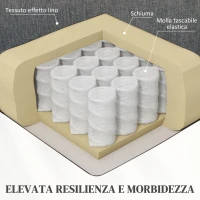 HOMCOM Poltrona Alzapersona Elettrica con 8 Punti Vibranti, 4 Modalità di Massaggio e Riscaldamento, Grigio(m-6)