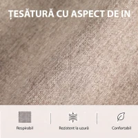 HOMCOM Fotoliu Electric cu Ridicare și Reclinare, Încălzire, Masaj, Efect In, 2 Telecomenzi, Crem(m-7)
