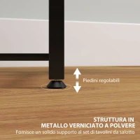 HOMCOM Set Tavolino Toeletta con Specchio da Trucco, Cassetto e Sgabello Imbottito, Bianco(m-6)