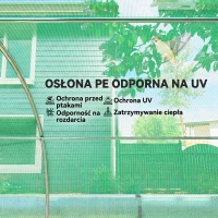 Szklarnia 4x3x2 m, folia, 6 okien, drzwi rolowane(m-6)