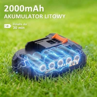 Outsunny Nożyce do żywopłotu Elektryczne Bezprzewodowe z Akumulatorem 100 W Długość Cięcia 51 cm ABS Pomarańczowy(m-5)