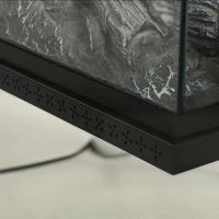 HOMCOM Lareira Elétrica Encastrável ou de Chão 750/1500W, 3 Lados, 12 Cores de Chama 3D, Termóstato, Comando à Distância, Preto(m-12)